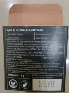 NYKAA All Day Matte Compact Powder