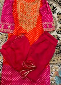 Kurta Set  Bandhani