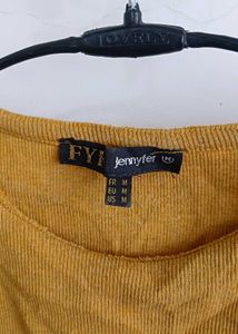 Mustard Crop Tank Top