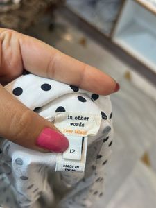 Polka Dot Button-Up Shirt