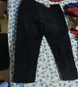 Black Cordroy Men Pant