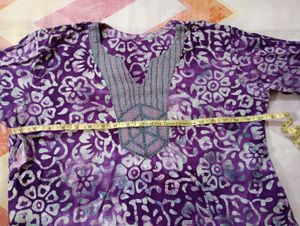 Purple Floral Kurta