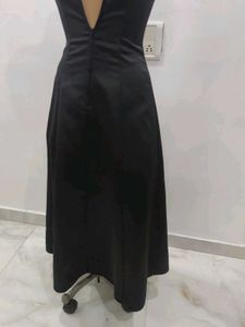 Elegant Black &amp; Neon Green Dress