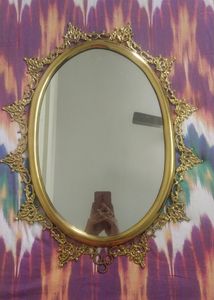 Gold Plated Wall Mirror With No Defects