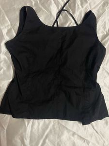 Chunky Tie-Front Top 🖤