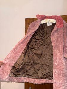 Benetton Pink Teddy Coat