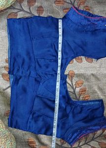 Blue Readymade Saree Blouse