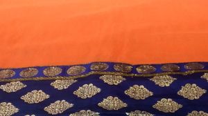 Elegant Orange Saree