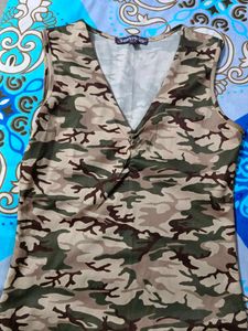 Camouflage Print Tank Top