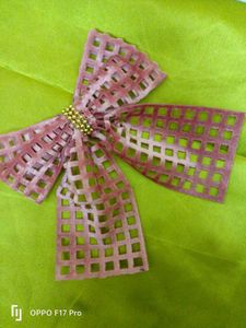 Lace Pink Bow