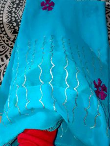 💐🖤Blue Saree 🖤💐