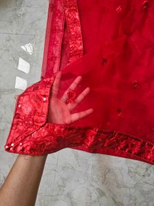 Red Embroidered Lehenga Choli❤️