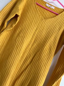 Yellow Colour Ladies Sweater