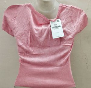 Pink Button-Down Top