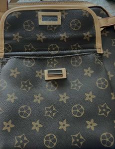 Brown Patterned Satchel Bag