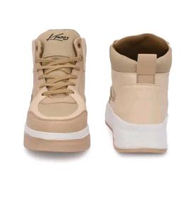 Knoss Cream High-Top Sneakers
