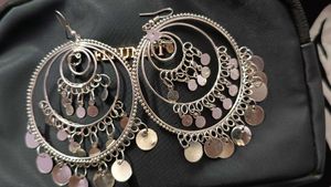 Beautiful Oxidised Silver Earings