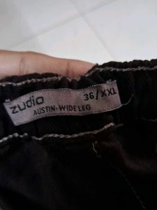 COFFEE BROWN AUSTIN WIDE LEG JEANS