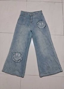Patch Work Wide Leg Jean 🤍🧚