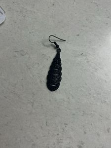 Black Metal Earring