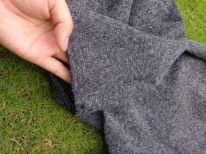 Gray Herringbone Trousers