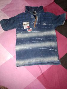 Denim Blue 6-8yrs Boys Polo Shirt