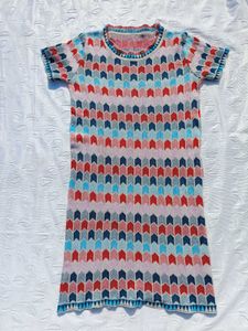 Y2k Chic Patterned Shimmery Dress ♥️