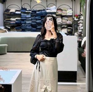 Chic New Stylish Black Corset Top