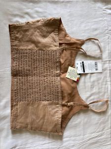 MAX CHECKED PRE STITCHED SAREE AND BLOUSE SET