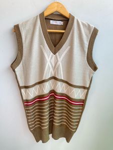 Men’s Vintage Striped Sweater Vest