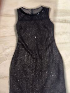 Black Sequin Bodycon Dress