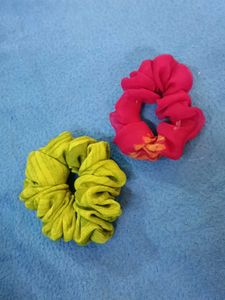 4 xxl + 2 small Hair Scrunchie Set
