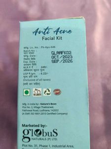 Globus Naturals Anti Acne Facial Kit