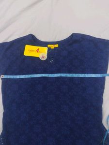 Navy Blue Net Style Top
