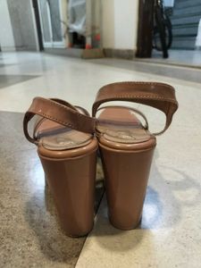 Platform Heels with Clear Straps