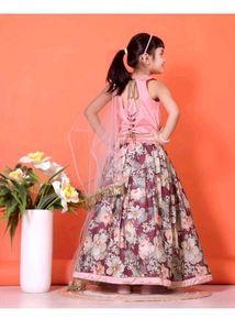 🆕Floral Lehenga Choli dupatta Set