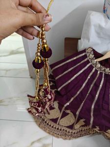 Stunning Purple heavily Embroidered Lehenga