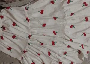 Cherry Print Skirt