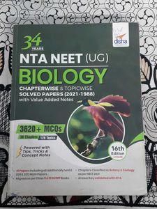 Disha Publication 34yrs PYQ For NEET Preparation