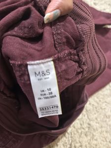 Very Cool Wine Burgundy Coloured Culottes