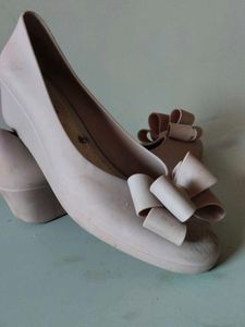 Cute Pink Bow Ballet Flats