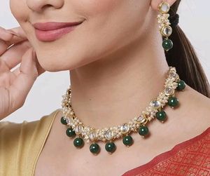 Beautiful Kundan Choker Wit Loreals 🫶.   Handmade By Me.   Unused Necklace Colour Customisation Available