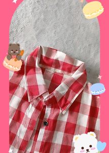 Cute Chex Red &amp; White Shirt 🍒