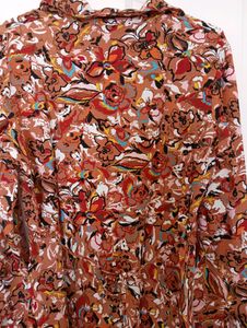 Casual Rust Color Dress from Max (Floral Midi)