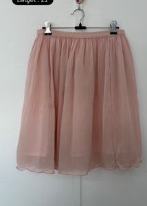 Pink Chiffon Skirt