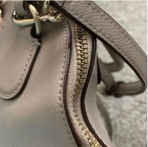 OrignaCoach Dome Satchel - Two-Tone Leather Handba