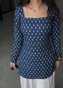 Blue Printed Kurta