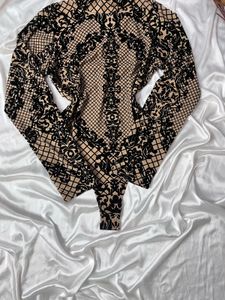 Mesh Long Sleeve bodysuit