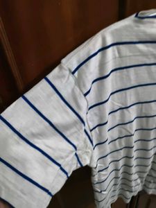 Blue striped t-shirt