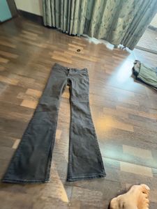 Black And Green Branded jeans